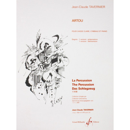 Artou - JC Tavernier - Caisse Claire, Cymbale et piano