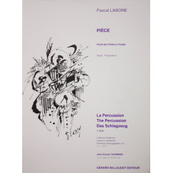 Pièce - Pascal Laborie - pour batterie et Piano