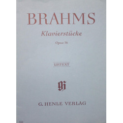 Klavierstücke opus 76 - Brahms - Piano