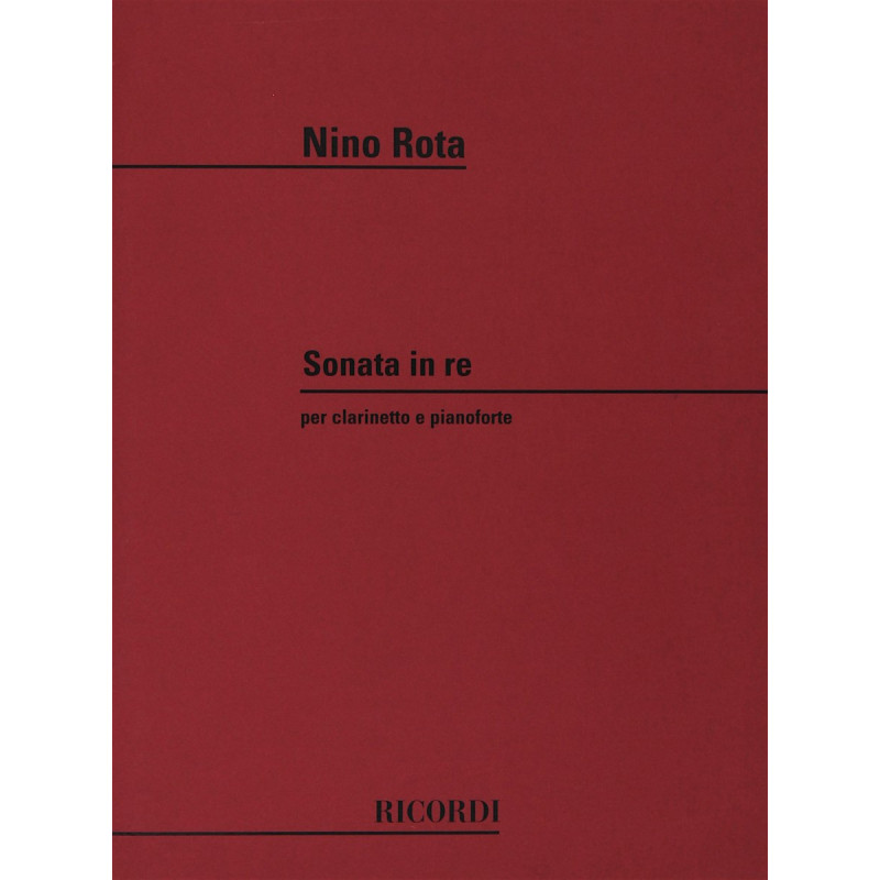 Sonate en Re - Rota Nino - Clarinette