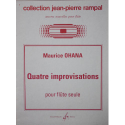 Quatre improvisations - Maurice Ohana - Flûte