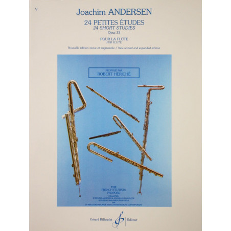 24 petites études opus 33 - Joachim Andersen - Flûte