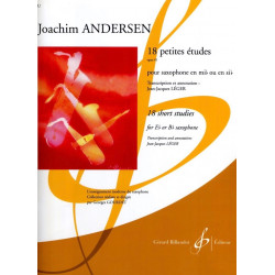 18 petites éudes opus 41 - Joachim Andersen - Saxophone