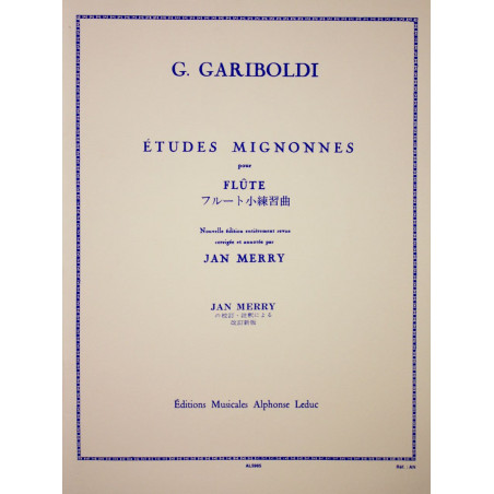 Etudes mignonnes - G. Gariboldi - flûte