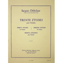 30 études pour Timbales - Jacques Delécluse - Cahier 2