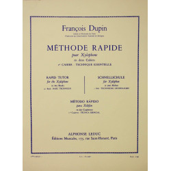 Méthode Rapide pour Xylophone - 1er cahier - François Dupin