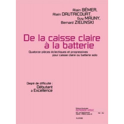 De la caisse claire à la batterie - 14 pièces pour batterie ou caisse claire