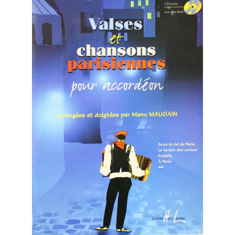 Valses & Chansons Parisiennes - M. Maugain - Accordéon (+ audio)