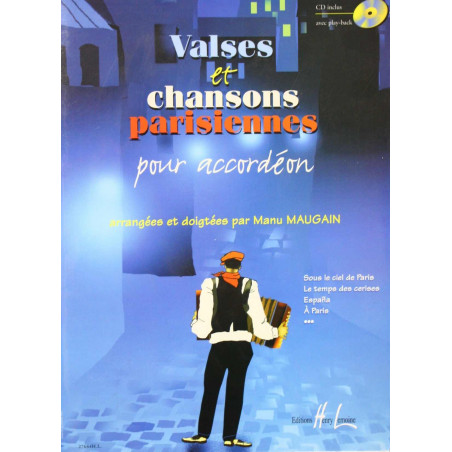 Valses & Chansons Parisiennes - M. Maugain - Accordéon (+ audio)
