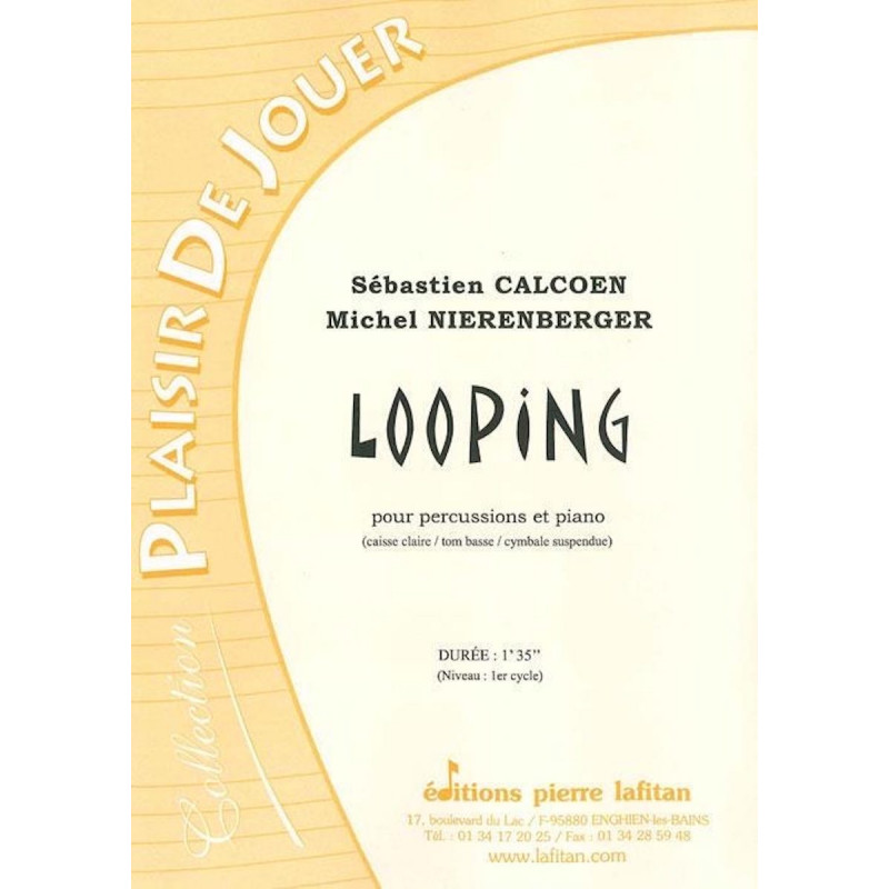 Looping pour percussions et piano - Calcoen / Nierenberger