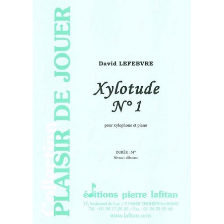 Xylotude N°1 - David Lefebvre - Xylophone