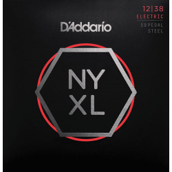 D'Addario NYXL1238PS - Custom Medium 12-38 - Jeu de cordes E9 Pedal Steel