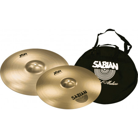 Sabian XSR5006B1 - Pack Cymbale Crash XSR - Pack Fast 16''18'' + housse cymbale