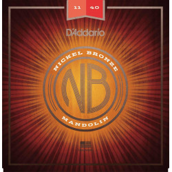 D'Addario NBM1140 médium 11-40 - Jeu de 8 cordes pour mandoline