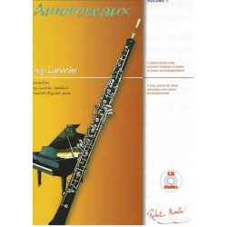 Amoroseaux 7 pièces faciles avec versions hautbois et piano - Vol.1 - Guy Laroche (+ audio)