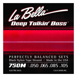 La Bella 750N Black Nylon Deep Talking Bass - Jeu de cordes - 50-105