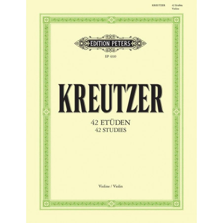 42 studies - Rodolphe Kreutzer - Violin