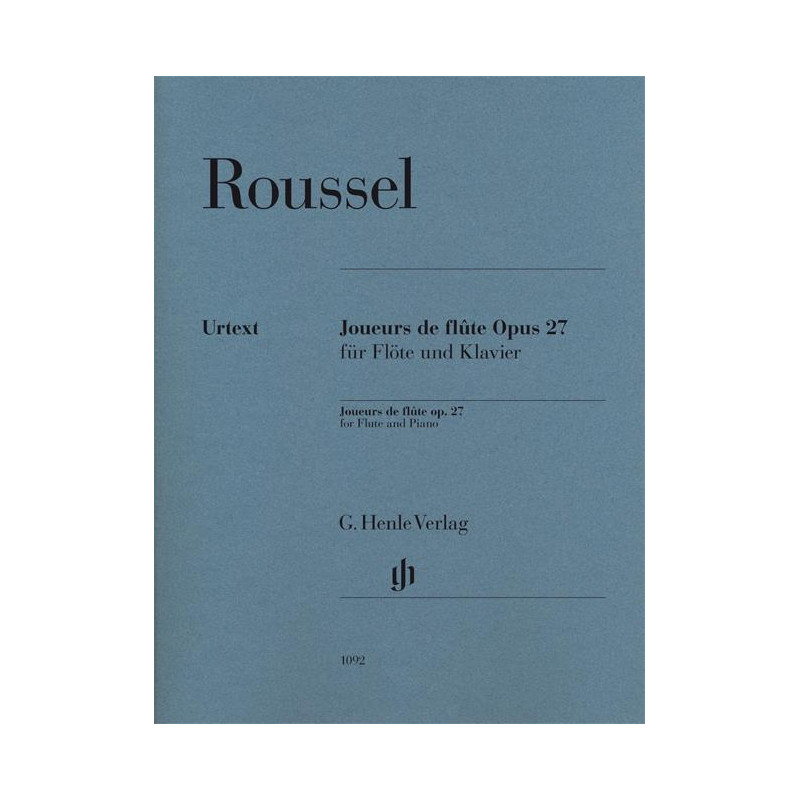 Joueurs de flûte Opus 27 - Albert Roussel - Flûte et piano