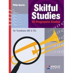 Skilful Studies - 40 progressive studies for trombone (bc/tc) - Philip Sparke