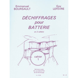 Dechiffrages Pour Batterie - Cahier 1 - Emmanuel Boursault