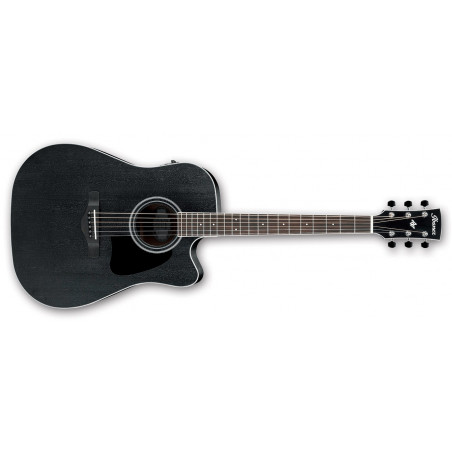 Ibanez AW84CE-WK -  Weathered Black - Guitare Electro Acoustique
