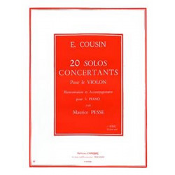 20 solos concertants : 1ère série - Emile Cousin - Violon