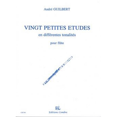 20 petites études en différentes tonalités pour flûte - André Guilbert