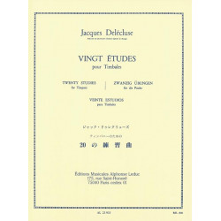20 Études pour Timbales - Jacques Delécluse