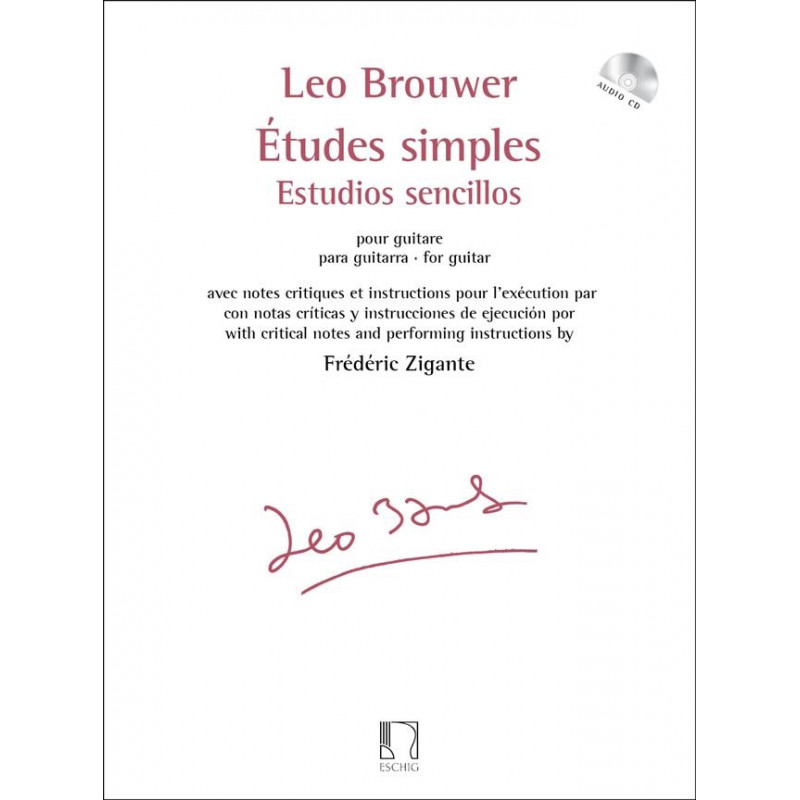 Études simples - Leo Brouwer - Guitare (+ audio)