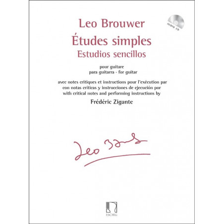 Études simples - Leo Brouwer - Guitare (+ audio)