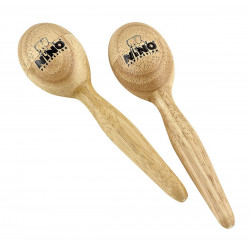 Paire de maracas ovale en bois petit modèle - NINO565