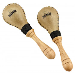 Paire de maracas Rawhide ovale en cuir - petit modèle - NINO10