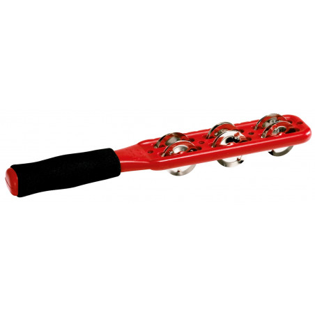 Meinl JG1R - Jingle sticks rouge avec cymbalettes nickelée