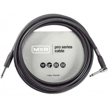 MXR DCIX10R - Câble jack-jack coudé 3m série pro