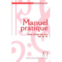 Manuel pratique pour l'étude des clés Sol Fa Ut - Georges Dandelot - Ancienne Edition