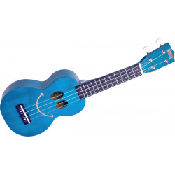 Mahalo U-SMILE-TBU- Ukulele soprano Smiley Bleu  + Housse - Stock B