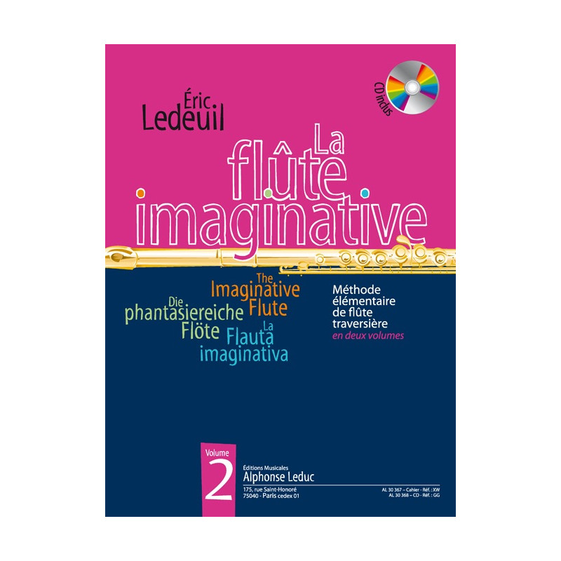 La Flûte Imaginative Volume 2 avec CD - Ledeuil