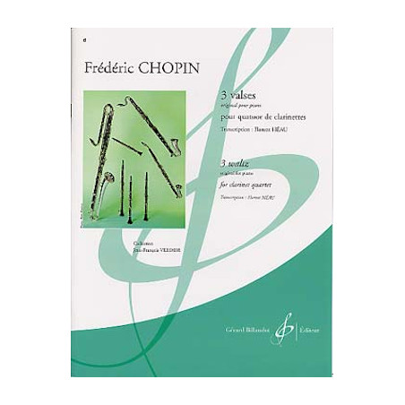 3 Valses pour quatuor de clarinettes - Frédéric Chopin