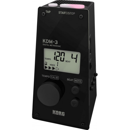 Korg KDM-3  - Métronome  Traditionnel avec haut-parleur résonant noir