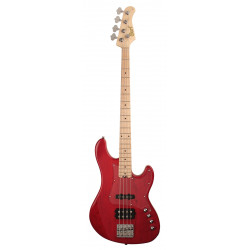 Cort GB74JH Jazz  - Rouge translucide  - Guitare basse