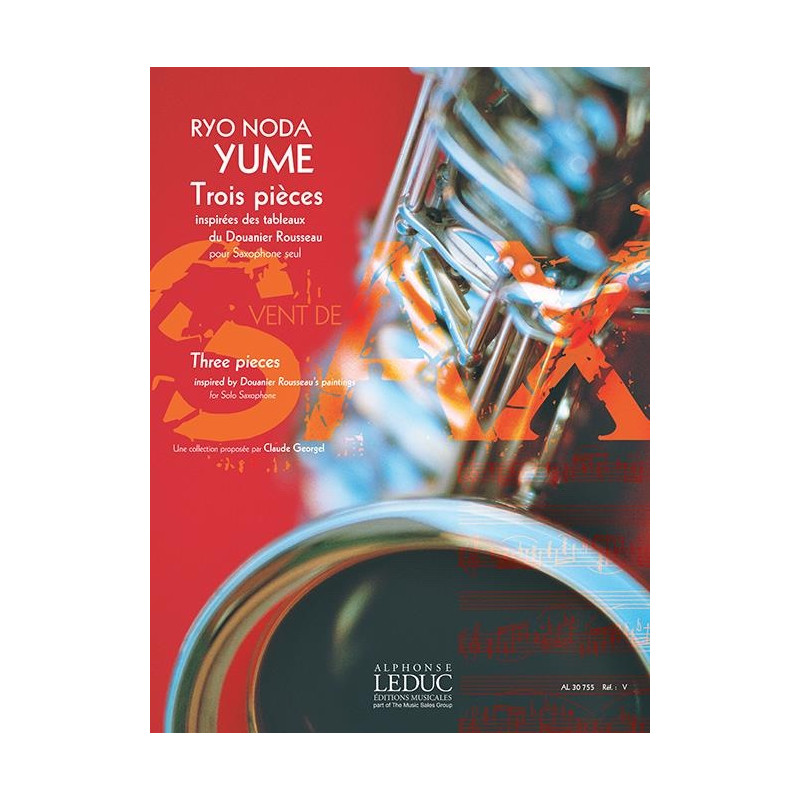 Yume Trois pièces pour Saxophone - Ryo Noda
