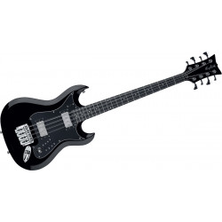 Hagstrom H8II Retroscape - Noir brillant -Basse 8 cordes