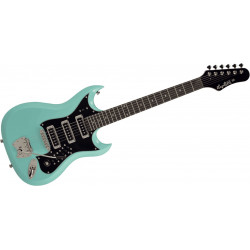 Hagstrom HIII Retroscape - Bleu ciel vintage - Guitare électrique