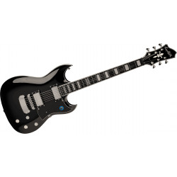 Hagstrom Pat Smear signature - Noir brillant - Guitare électrique