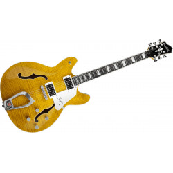 Hagstrom Super Viking - Jaune transparent flammé - Guitare électrique