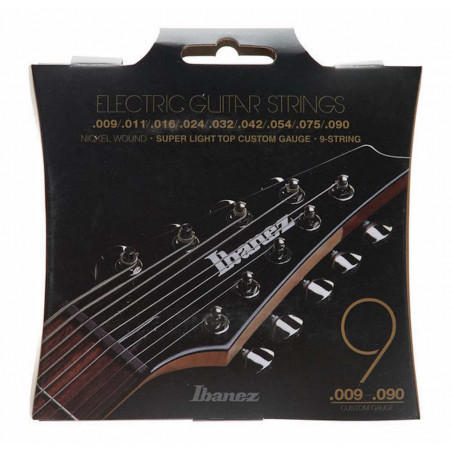 Ibanez IEGS9 - Jeu guitare électrique 9 cordes - 9-90