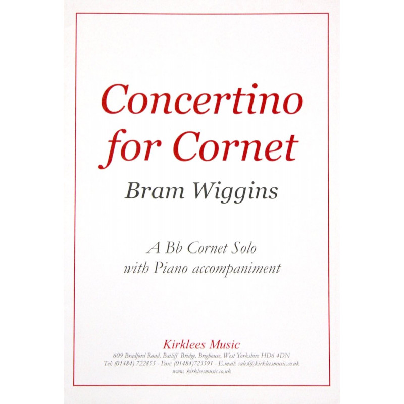 Concertino for Cornet - Bram Wiggins - Cornet