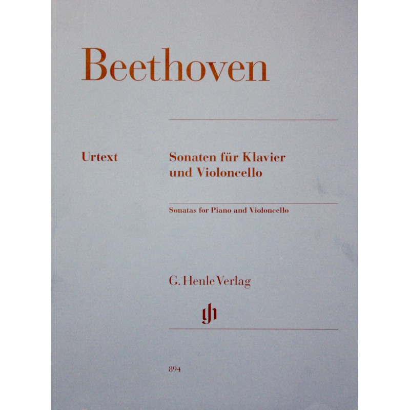 Sanoten fur Klavier und Violoncello - Beethoven - Piano et violoncelle