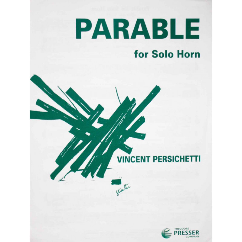 Parable for solo horn - Vincent Persichetti