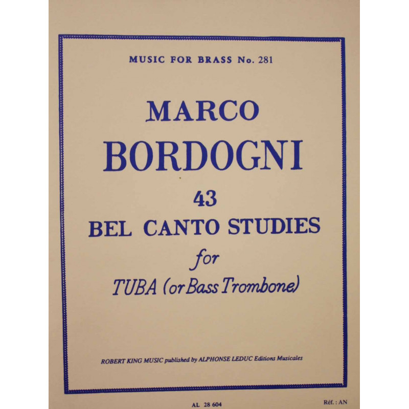 43 Bel canto Studies - Marco Bordogni - Tuba